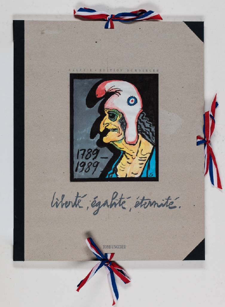 Tomi Ungerer, geb. 1931, Liberté, Egalité, Eternité, Mappe mit 12 Serigraphien und einem Vorwort, handsign., num. 48/100, Blattgr. 50x40 cm