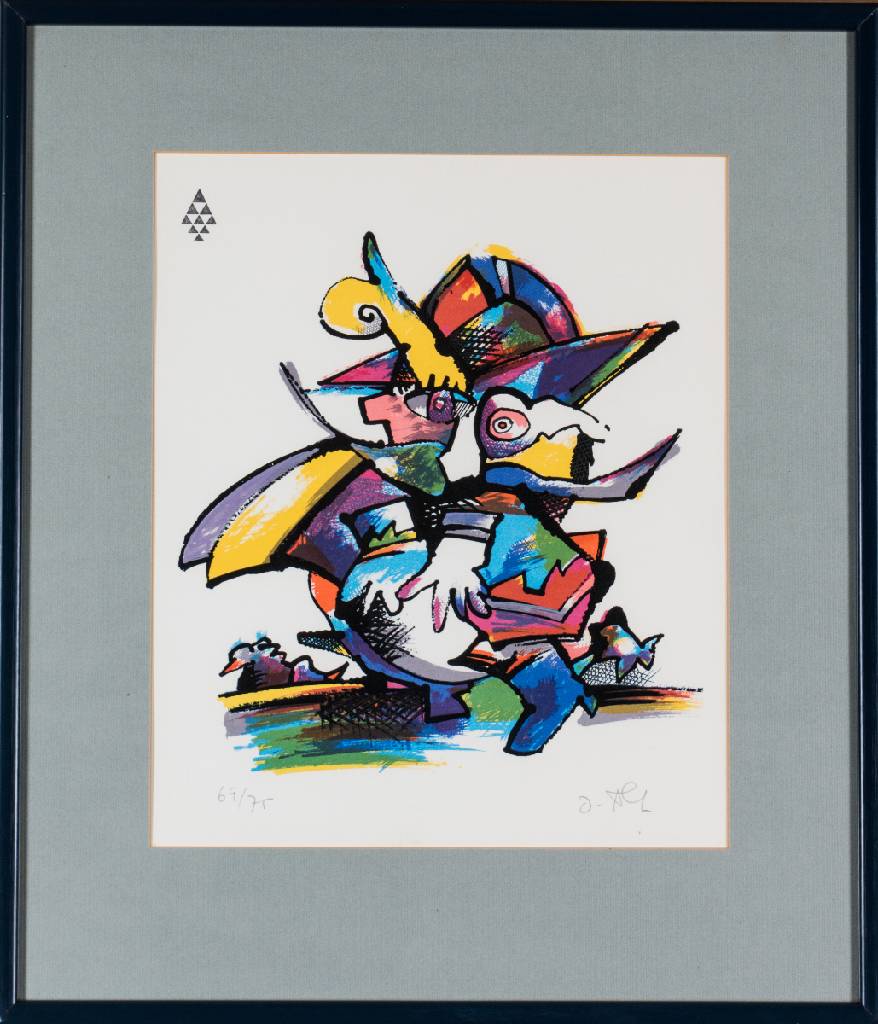 Otmar Alt, geb. 1940, Konvolut aus 2 Grafiken, Radierung, handsign., num. 61/99, Platte 32x24,5 cm, Lithografie, handsign., num. 69/75, PP 34,5x25 ...