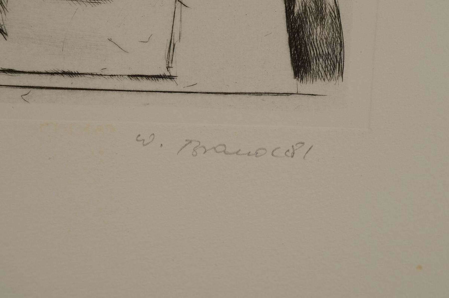 Detail e: Werner Brand, geb. 1933 Löbau, Birnen, Aquarell, sign., Blattgr. 31,5x46 cm, PP 51x64,5 cm, fleckig