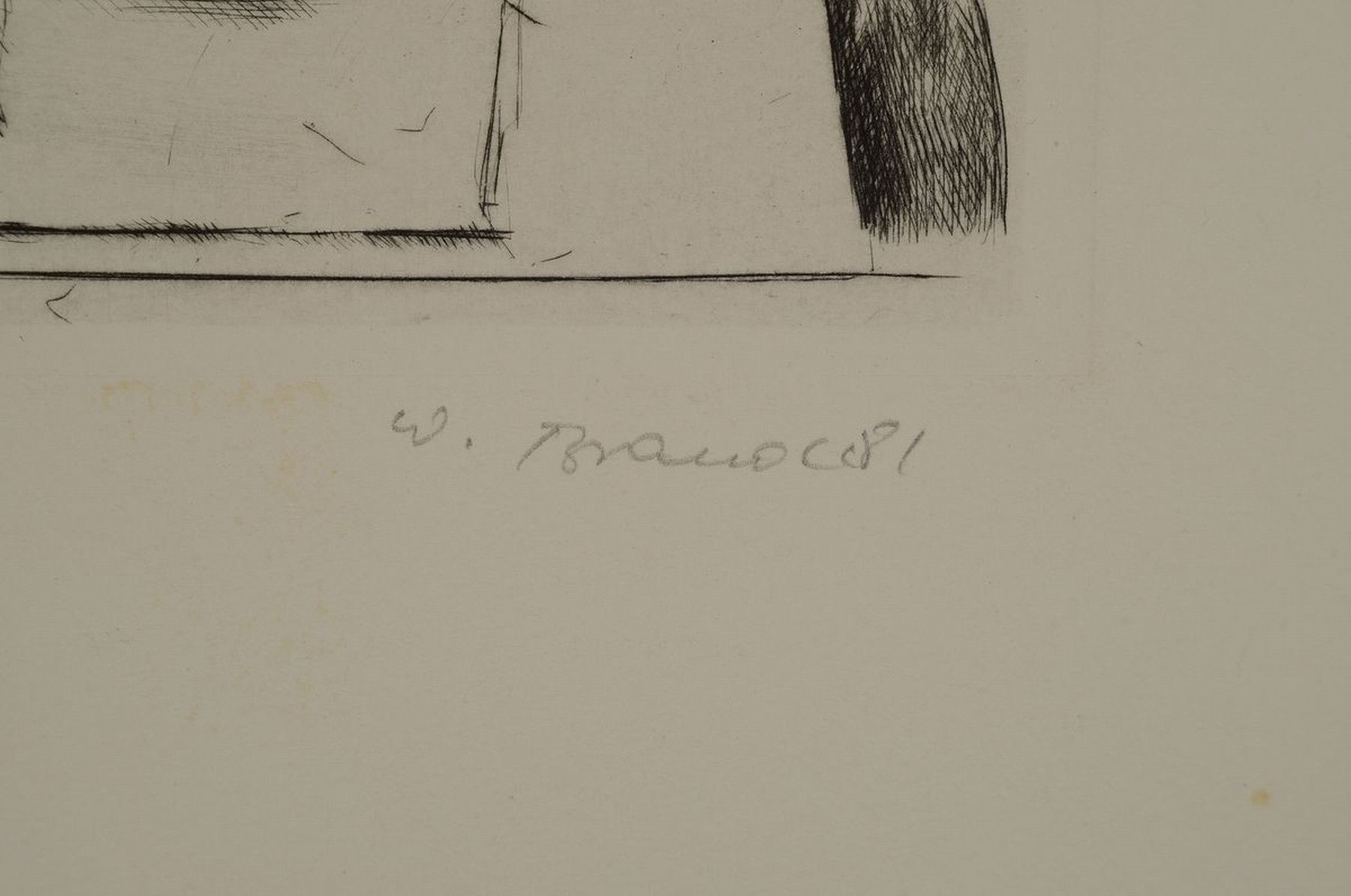 Detail g: Werner Brand, geb. 1933 Löbau, Birnen, Aquarell, sign., Blattgr. 31,5x46 cm, PP 51x64,5 cm, fleckig