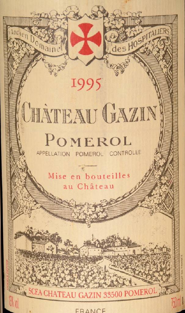 Detail a: 5 Flaschen 1995 Chateau Ganzin, Pomerol, je ca. 75 cl, 13 % Vol., unverkostet,Füllstände: je ca. into neck, Kapseln teilweise l. berieben sons sehr ...