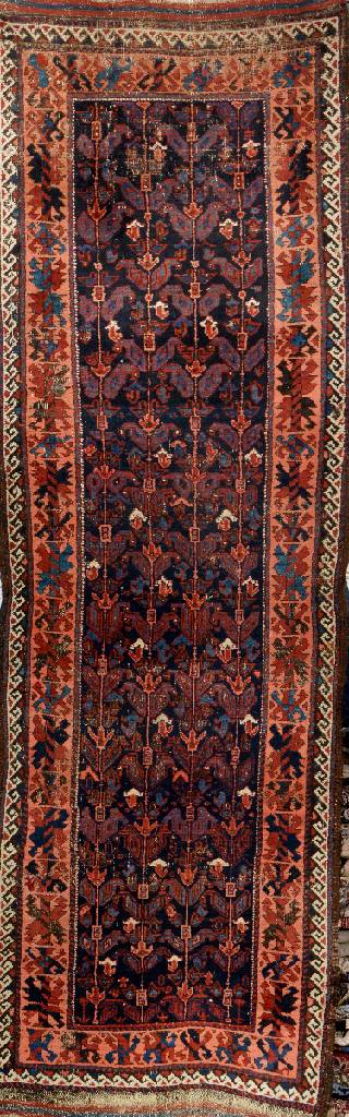 Belutsch "Long Rug" antik, Persien, Ende 19.Jhd., Wolle auf Wolle, ca. 240 x 80 cm, seltenes Format, EHZ: 4