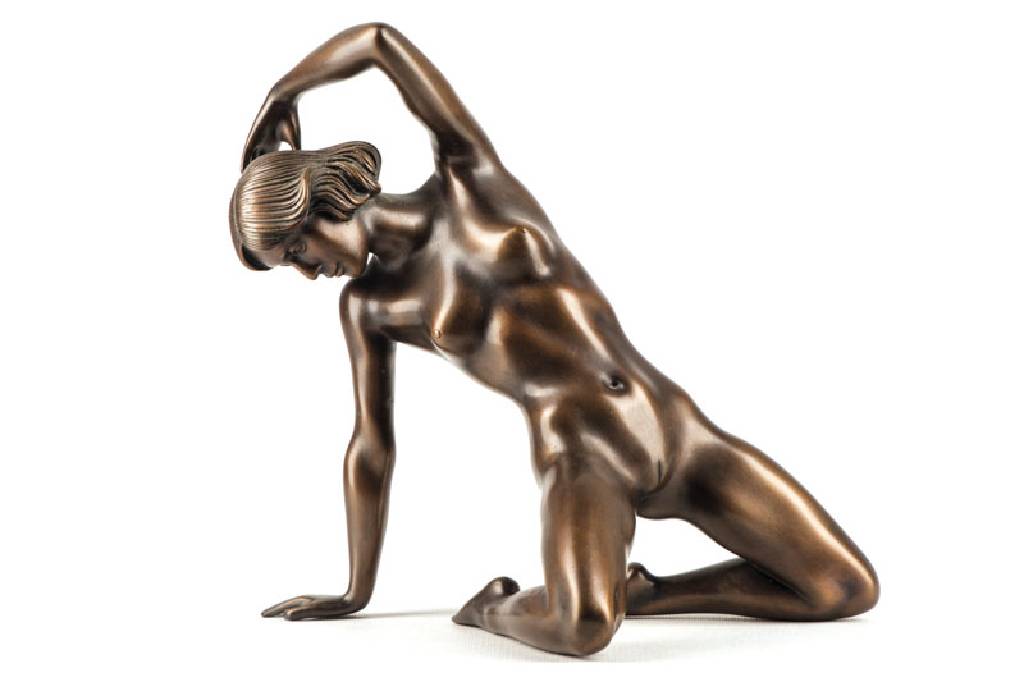 Arno Breker, 1900-1991, Grazie, Bronzeskulptur, sign., num. 162/300, Gießerstempel Venturi Arte, ca. 26x23x19 cm