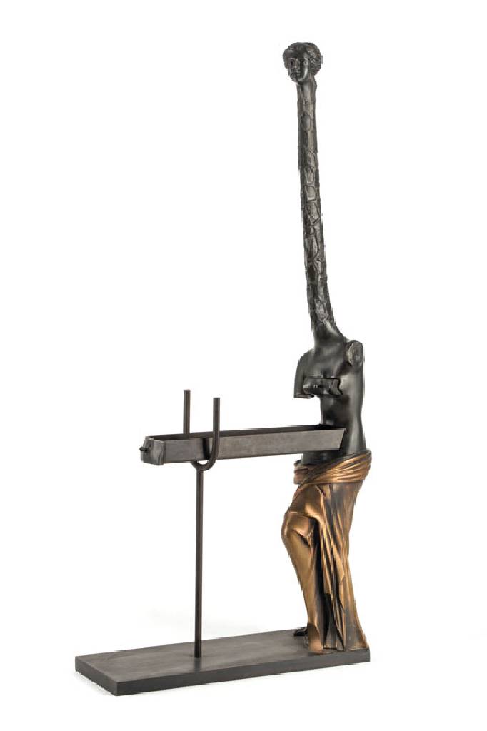 Salvador Dali, 1904-1989, Venus à la Giraffe, Bronzeskulptur, 1973, Signaturstempel, num. 95/1500, Gießerstempel Venturi Arte Bologna, ca. ...