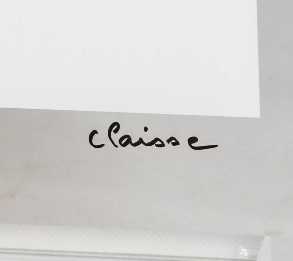 Detail a: Geneviève Claisse, geb. 1938 Frankreich, Farbserigraphie auf Plexiglas, handsign., num. 6/30, ca. 40x40 cm, inkl. Aufsteller