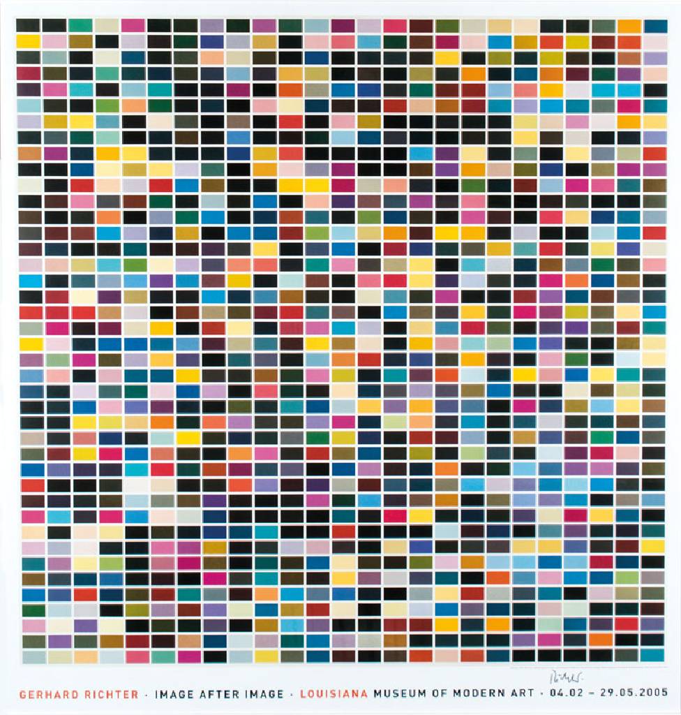Gerhard Richter, geb. 1932, 1025 Farben, Offset-Lithografie auf Karton, handsign., Hrsg.: Louisiana Museum of Modern Art, 2005, Blattgr. 117x117 cm, ...