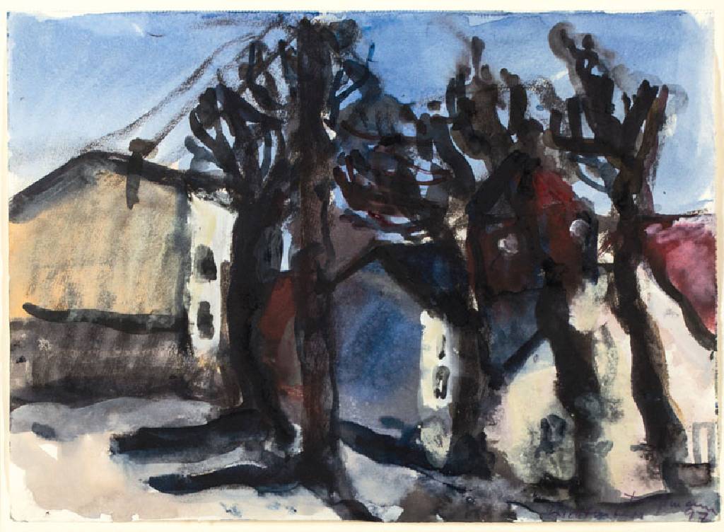 Klaus Fußmann, geb. 1938 Velbert, Aquarell auf Papier, re unten handsign., dat. 1997, Blattgr. 29,5x41 cm, unter Glas gerahmt, gesamt 58x68 cm