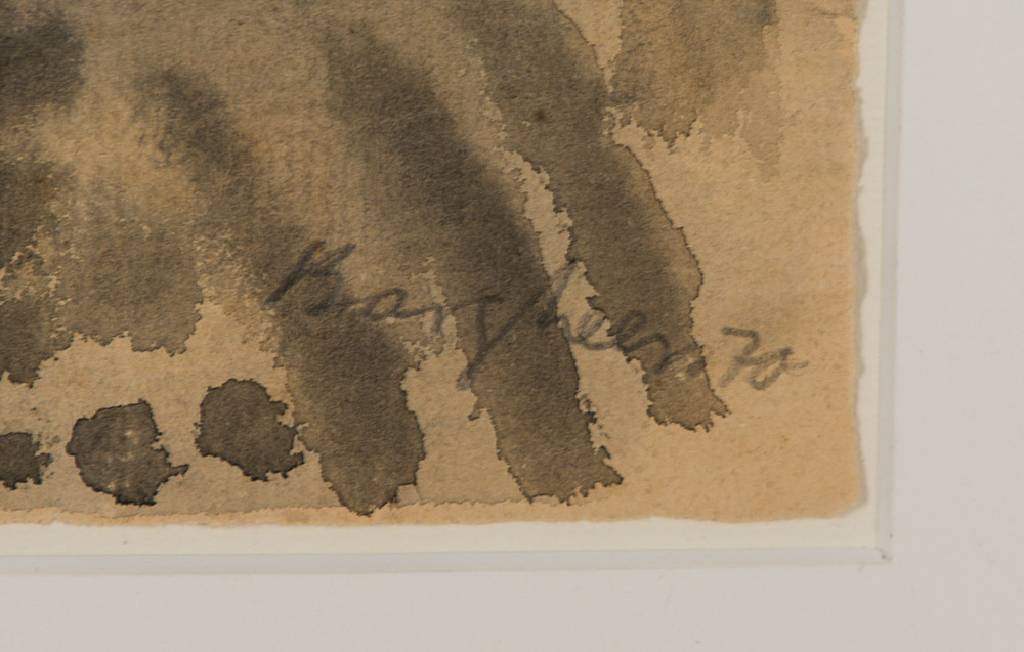 Detail a: Eduard Bargheer, 1901-1979, Aquarell auf Büttenpapier, re unten sign. und dat. 1970, Blattgr. 30,5x41,5 cm, unter Glas gerahmt, gesamt 43,5x53,5 cm