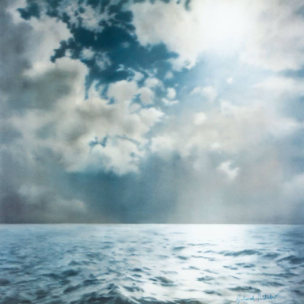 Gerhard Richter, geb. 1932, Seestück, Offset-Lithografie auf Karton, handsign., Hrsg. Achenbach Art Edition Düsseldorf, 1991, Blattgr. 90x70 cm, ...
