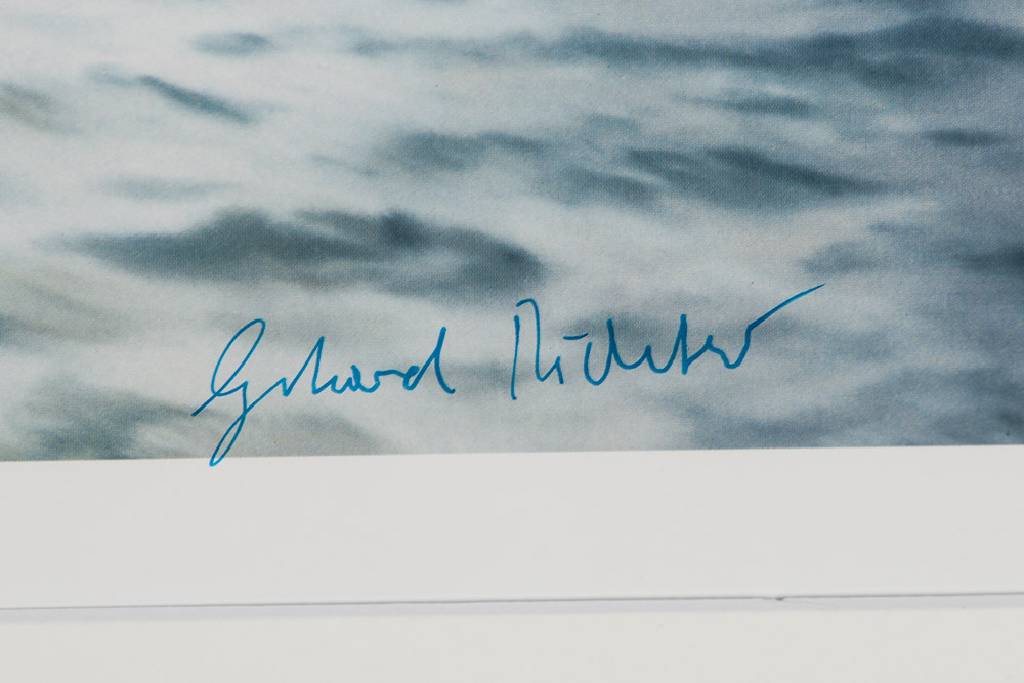 Detail a: Gerhard Richter, geb. 1932, Seestück, Offset-Lithografie auf Karton, handsign., Hrsg. Achenbach Art Edition Düsseldorf, 1991, Blattgr. 90x70 cm, ...