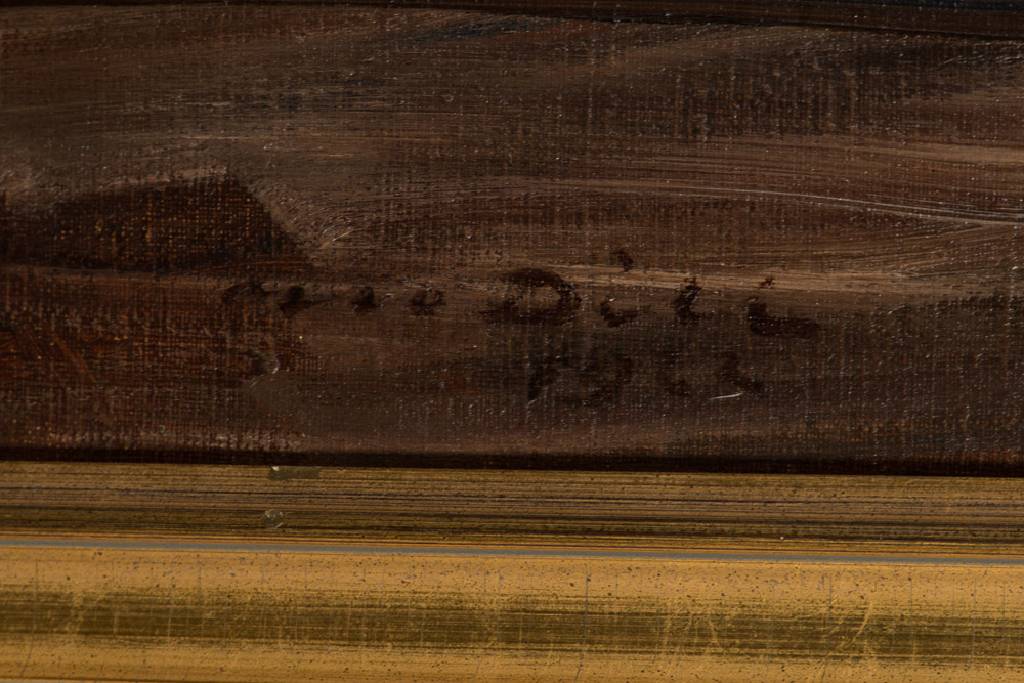 Detail a: Otto Dill, 1884-1957, Fressender Löwe, Öl/ Lwd, li unten handsign., dat. 1922, ca. 70x90 cm, Rahmen, Provenienz: private Sammlung Pfalz