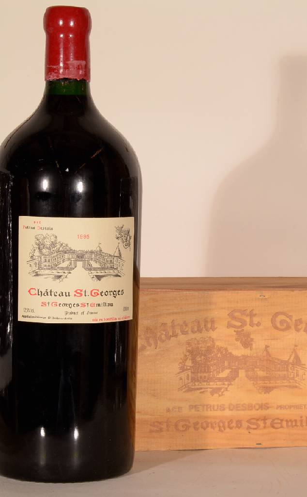 Detail b: 1 Imperialflasche 1995 Chateau Saint Georges, St. Georges-St. Emilion, ca. 600 cl, 12,5 % Vol., unverkostet, Füllstand: ca. into neck, Kapselwachs ...