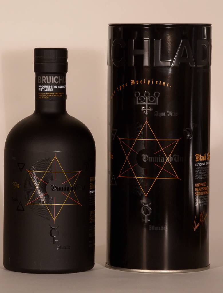 1 Flasche 1989 Islay Single Malt Scotch Whisky, Bruichladdich Black Art Edition 04.1 von Jim Mc Ewan, ca. 700 ml, 51.1 % Vol., sehr guter ...