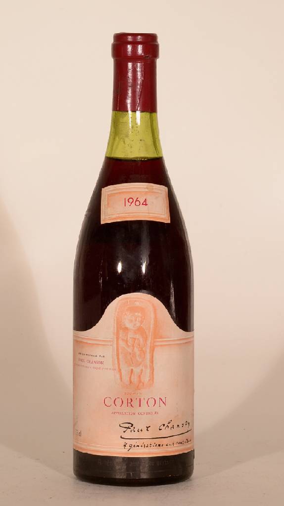 1 Flasche 1964 Corton, ca. 73 cl., Abstand zwischen Kapsel und Wein: ca. 3 cm, unverkostet, guter Erhaltungszustand, sehr selten im Angebot, ...