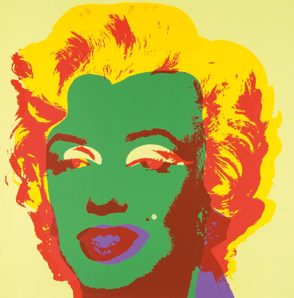 Andy Warhol, 1928-1987, Marilyn Monroe, 10 Farbserigraphien, verso gestempelt "published by Sunday B. Morning" und "fill in your own ...