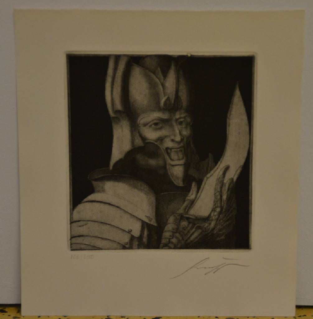 Detail a: Ernst Fuchs, 1930-2015, Monographie, Mappe mit 8 Radierungen auf Bütten, Edition Hartmann München, 1976, je handsign., num. 806/3000, Blattgr. ...