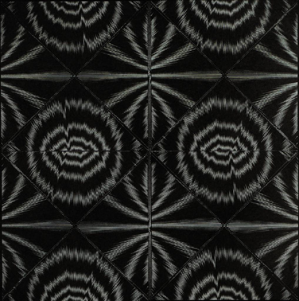 Ludwig Wilding, 1927-2010, Serigraphie auf schwarzem Karton, handsign., dat. (19)69, Blattgr. 50x50 cm