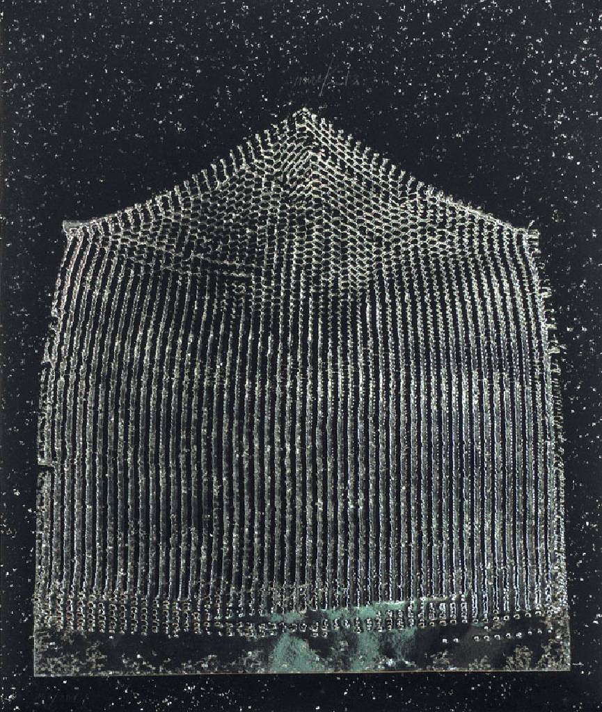 Heinz Mack, geb. 1931, Farbserigraphie aus der Mappe Galaxy, 1973, Farbsiebdruck mit Prägung auf Aluminiumfolien-Karton, handsign.,num. 152/200, ...