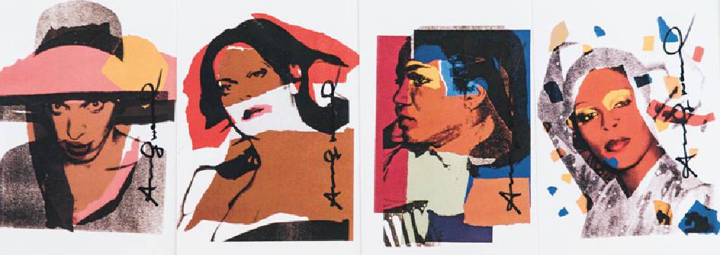 Andy Warhol, 1928-1987, Ladies and Gentlemen, 9 Offset Siebdruck Karten, je mit Filzstift handsign., je ca. 15,2x10,8 cm, Hrsg. Galerie Bischofberger ...