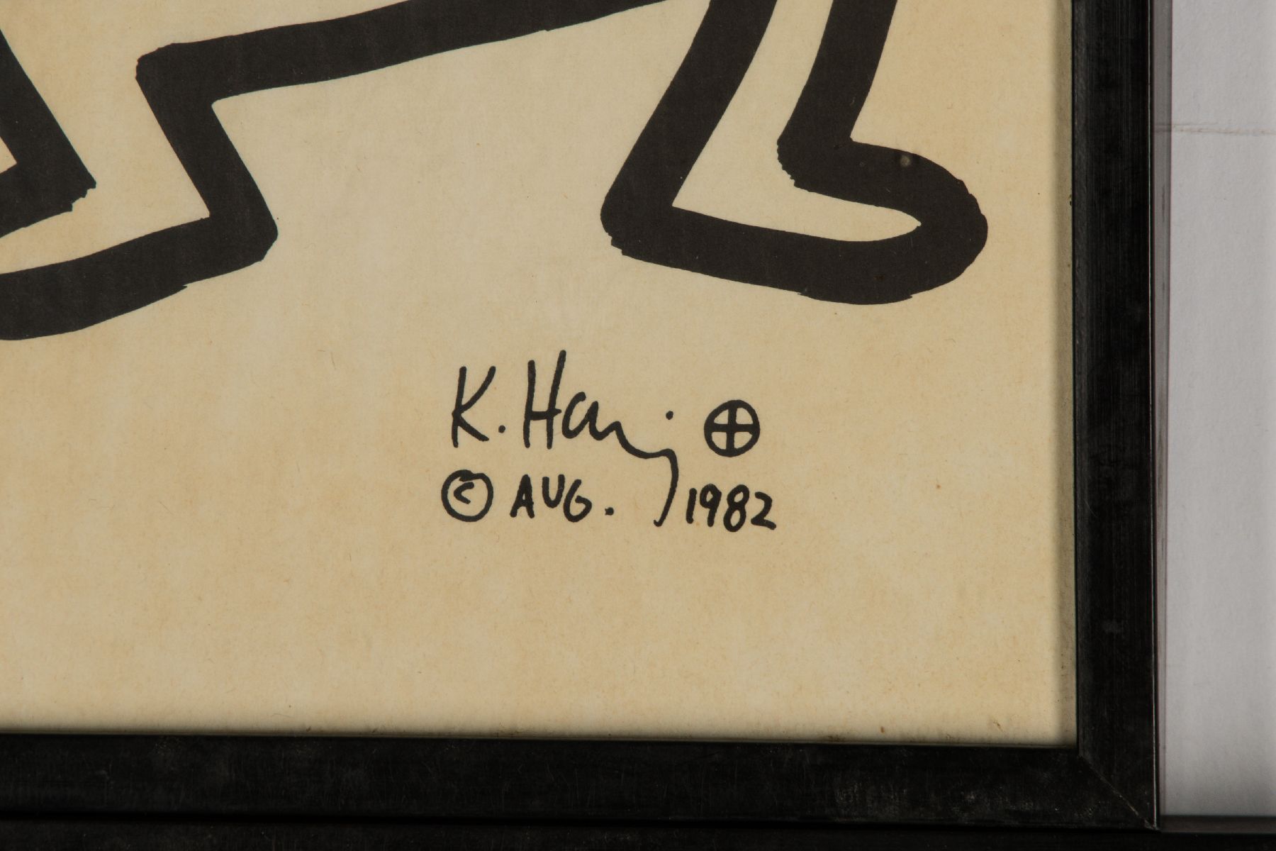 Detail a: Keith Haring, 1958-1990, 5 Lithografien aus der Serie Sali Adalat auf Pergamin, je drucksign., teils dat. Aug. 1982, Blattgr. 29x23 cm, Blätter ...