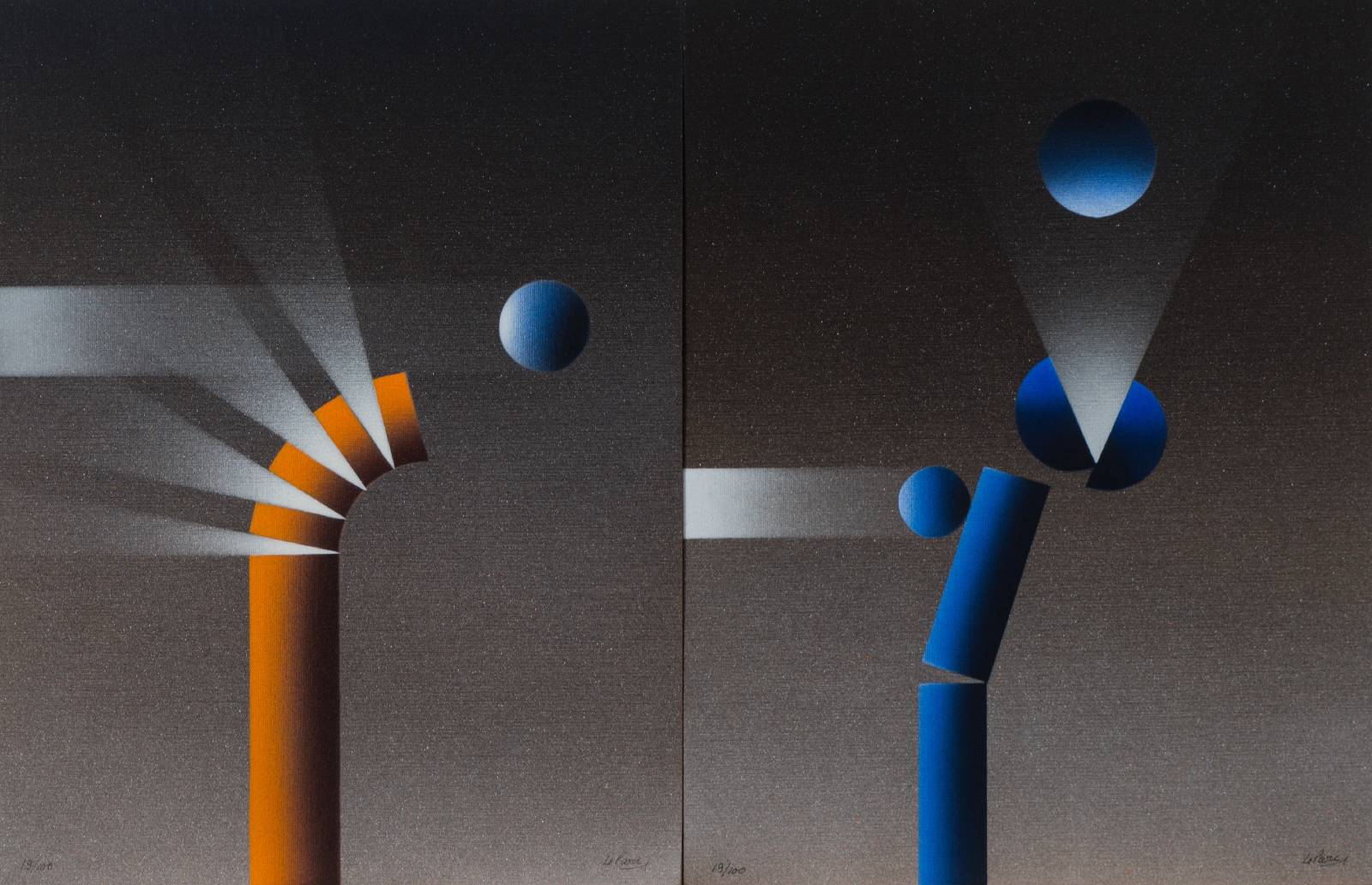 Detail b: Julio Le Parc, geb. 1928, Konvolut aus 7 Serigraphien, je sign., Auflage 100, Blattgr. je 32,5x25 cm