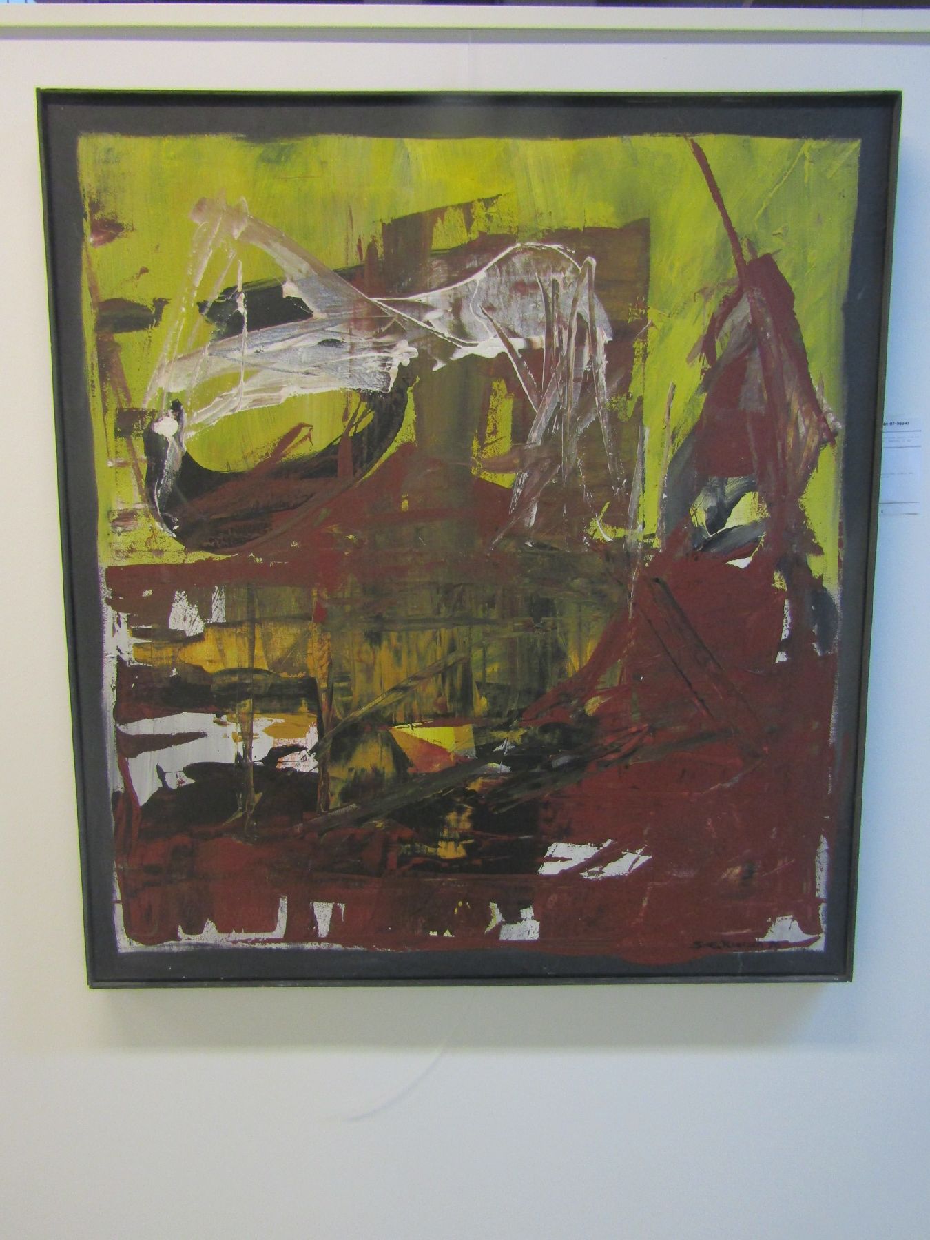 Detail b: Sylvia Roersch, Acryl/Lwd, sign., dat. 96, ca. 111,5x101,5 cm