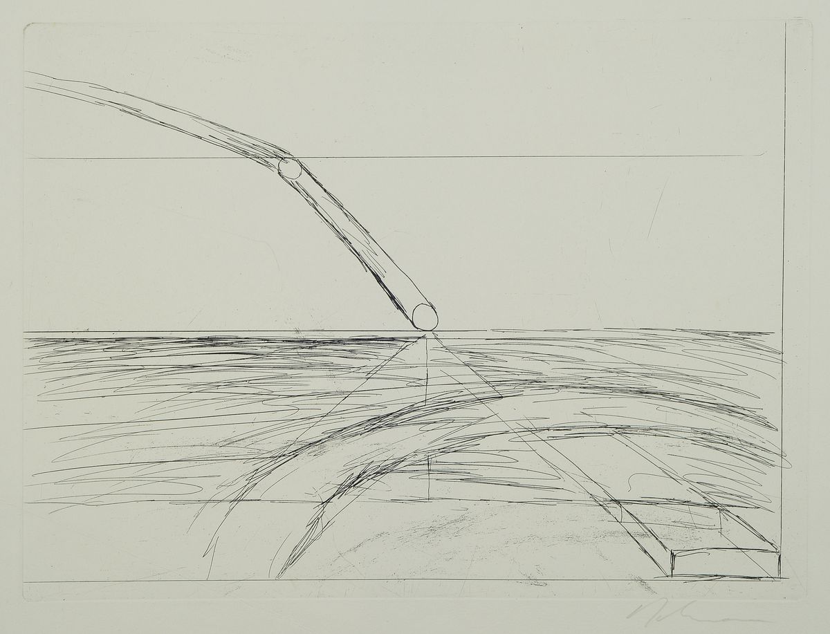 Karl Heinz Bohrmann, 1928-1998, Radierung, handsign., Platte 25x33,7 cm, Blattgr. 37,5x52 cm, Knick in li unteren Ecke
