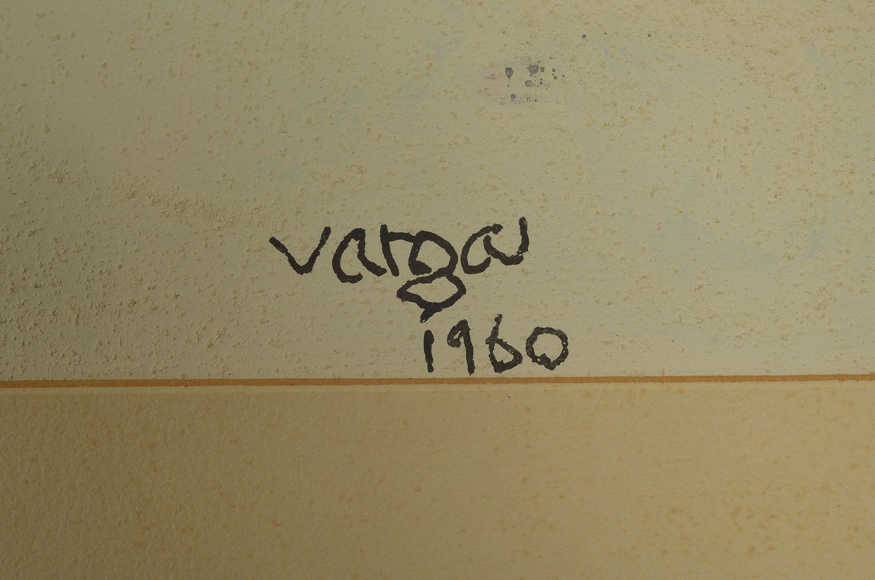 Detail a: Ferenc "Feri" Varga, 1906 Terezföld/ Ungarn- 1989 Neustadt/Weinstr., ungarisch- französischer Maler, Grafiker und Bildhauer, im ...