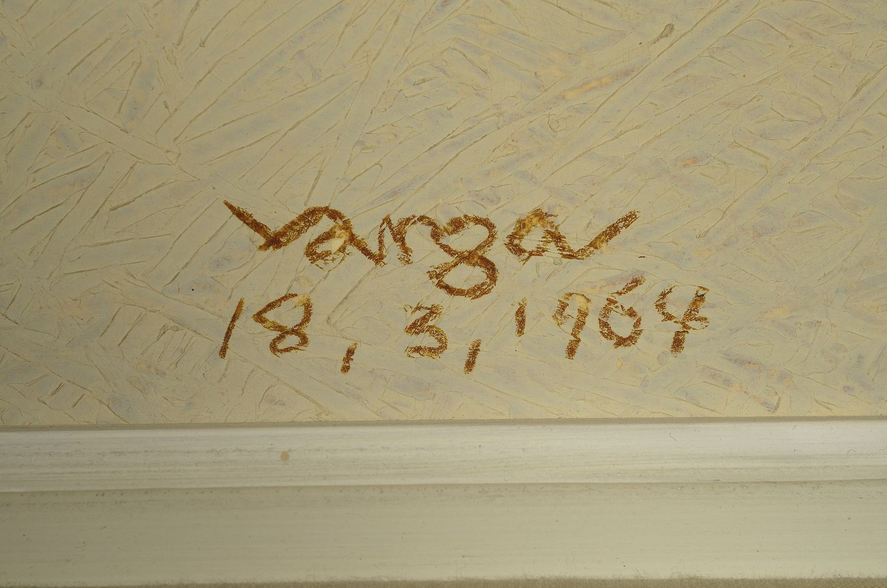 Detail a: Ferenc "Feri" Varga, 1906 Terezföld/ Ungarn- 1989 Neustadt/Wstr., ungarisch-französischer Maler, Grafiker und Bildhauer, im Freundeskreis ...