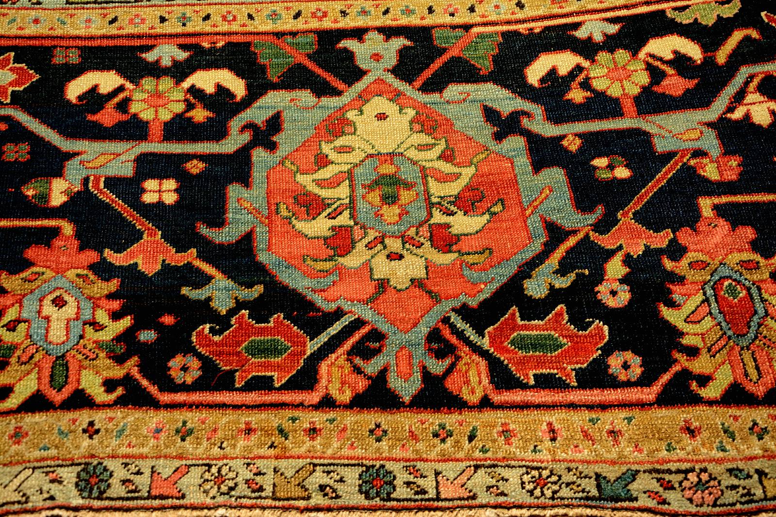 Detail h: Azeri, Azerbaijan, gebrauchter Wollteppich ,maß:483 X 348 cm,tarif code 57011090