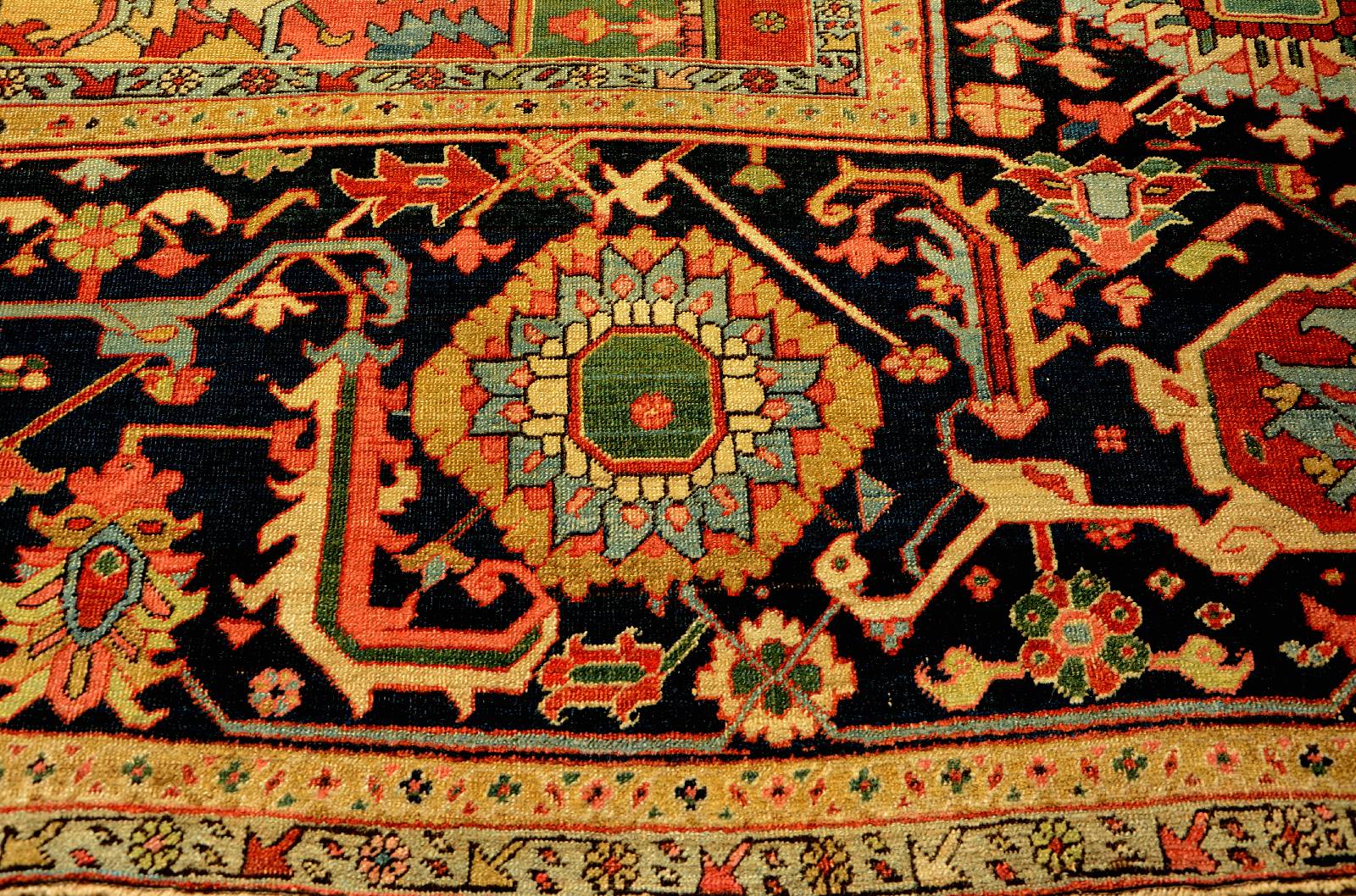 Detail i: Azeri, Azerbaijan, gebrauchter Wollteppich ,maß:483 X 348 cm,tarif code 57011090