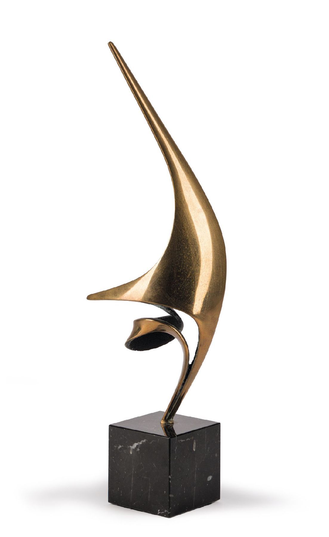 Bob Bennett, 1928-2003, Zephyr, Bronzeskulptur auf Marmorsockel, sign., num. 22/250, ca. 37,5x12 cm, inkl. Sockel H. 44 cm
