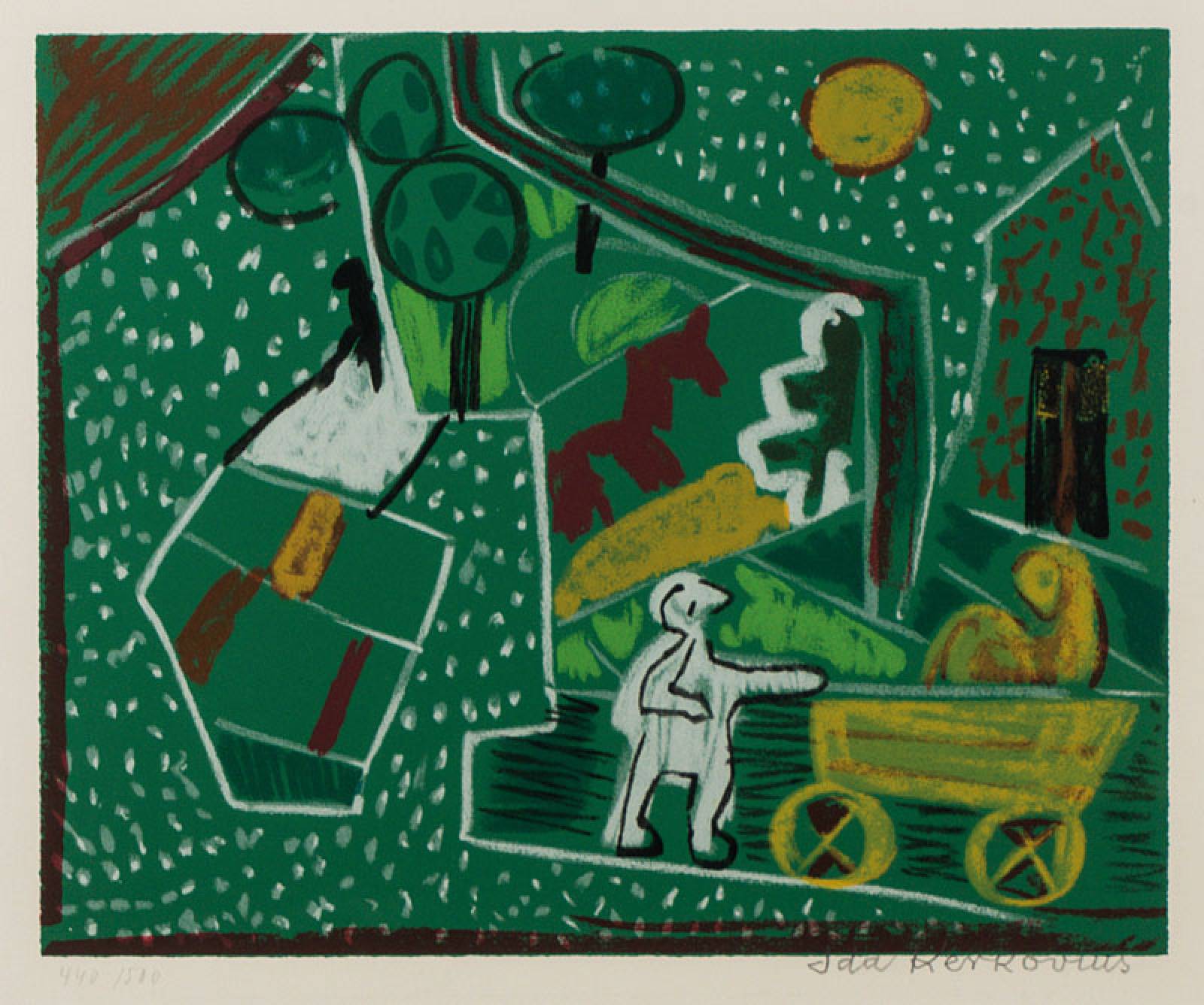 Ida Kerkovius, 1879-1970, Konvolut aus 2 Farbserigraphien, je handsign., eines num. 440/500, ca. 47x51 cm bzw. 26x32 cm, eines unter Glas gerahmt, ...