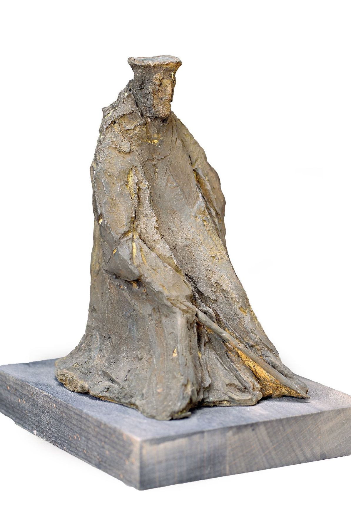 Thomas Duttenhoefer, geb. 1950 in Speyer, Bronzeskulptur, Richter, die Figur soll an die mittelalterliche "Hohe Gerichtsbarkeit" der Stadt ...