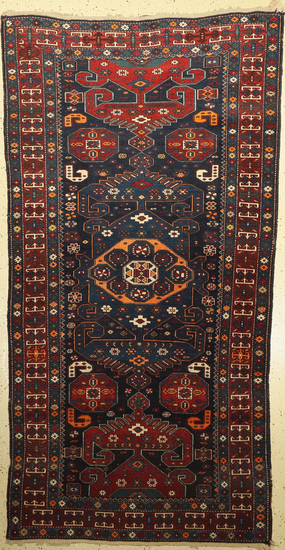 Kuba Shirvan, Kaukasus, um 1920/30, Wolle auf Wolle, ca. 251 x 128 cm, EHZ: 3