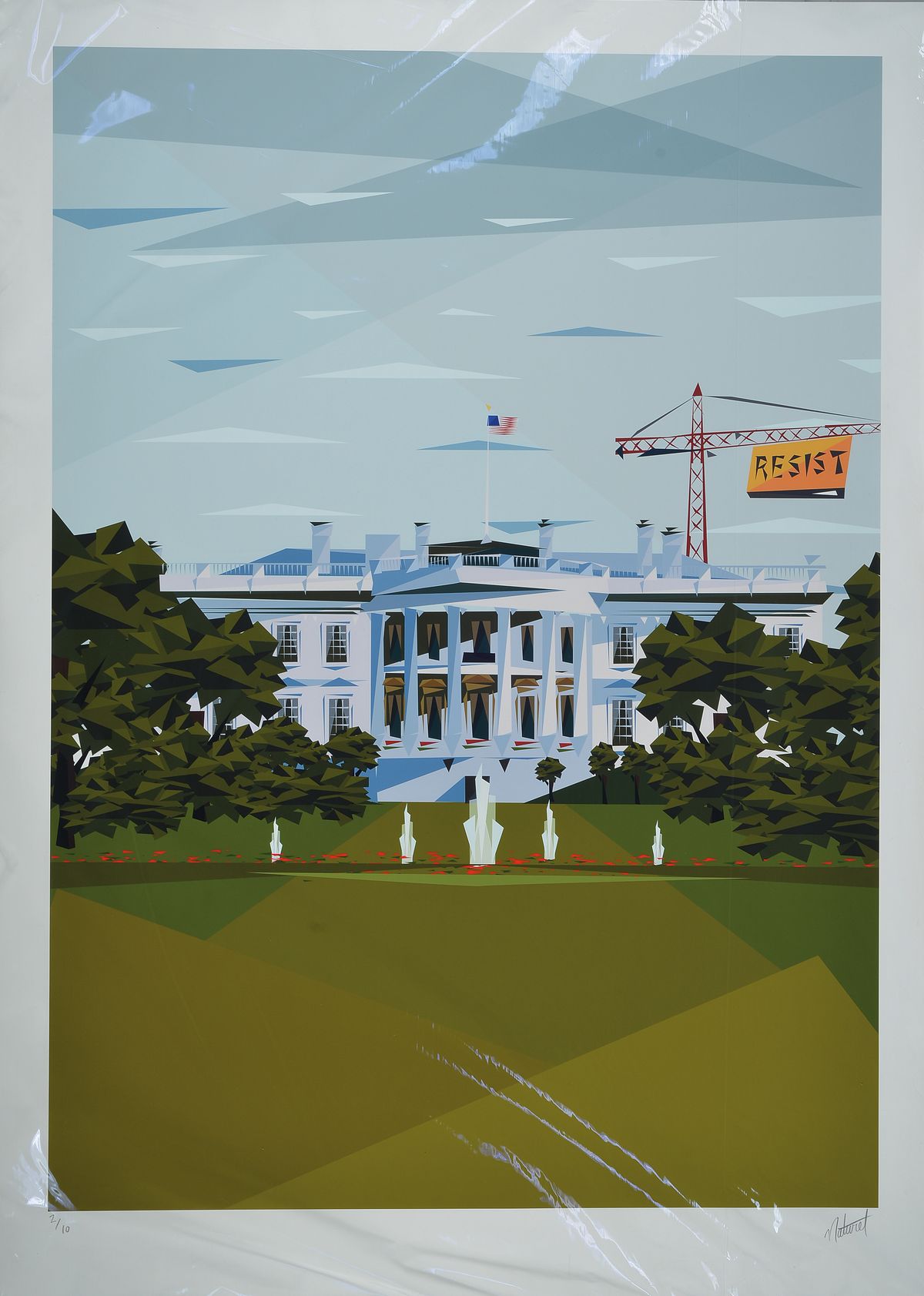 Naturel (Lawrence Naturel Atoigue), geb. 1983 Maryland, Farbserigraphie, sign., num. 2/10, Blattgr. 92x66 cm