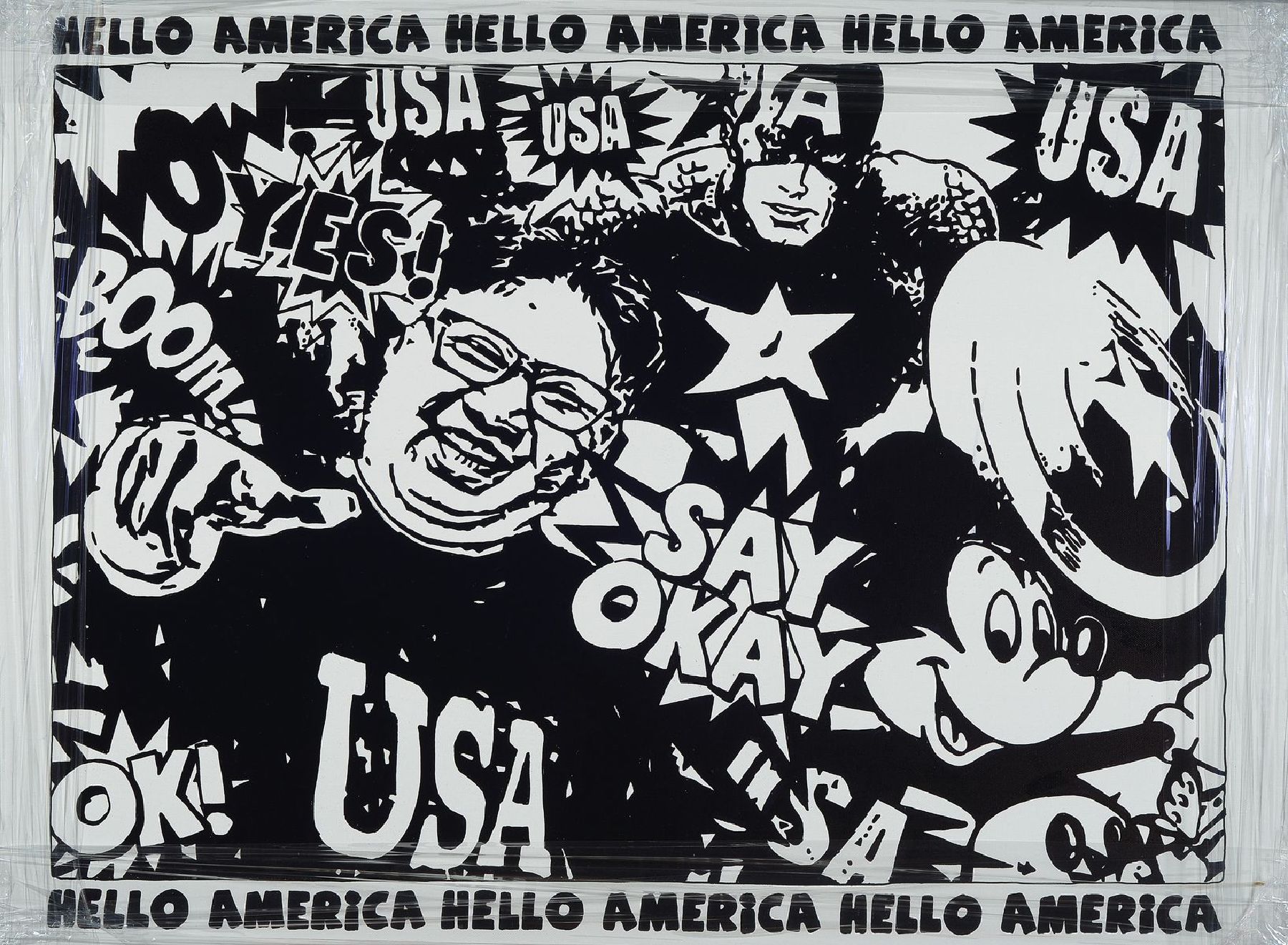 Marek Braun, geb. 1970 Polen, Hello America, Acryl/Lwd, sign., ca. 55x75 cm,