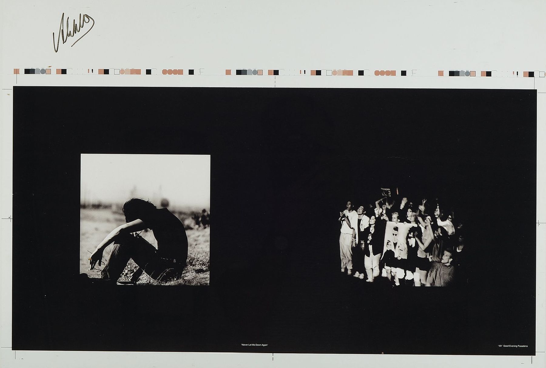 Anton Corbijn, geb. 1955 Niederlande, Fotograf und Filmregisseur, hier. zwei Andruckbögen zum Album Cover, beide signiert von Alan Wilder ...