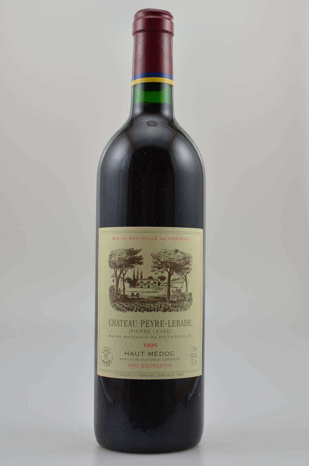 11 Flaschen 1995 Chateau Peyre-Lebade, Baron Benjamin de Rothschild, je ca. 75 cl, 12,5 % Vol., Füllstände: into neck, sehr gute ...