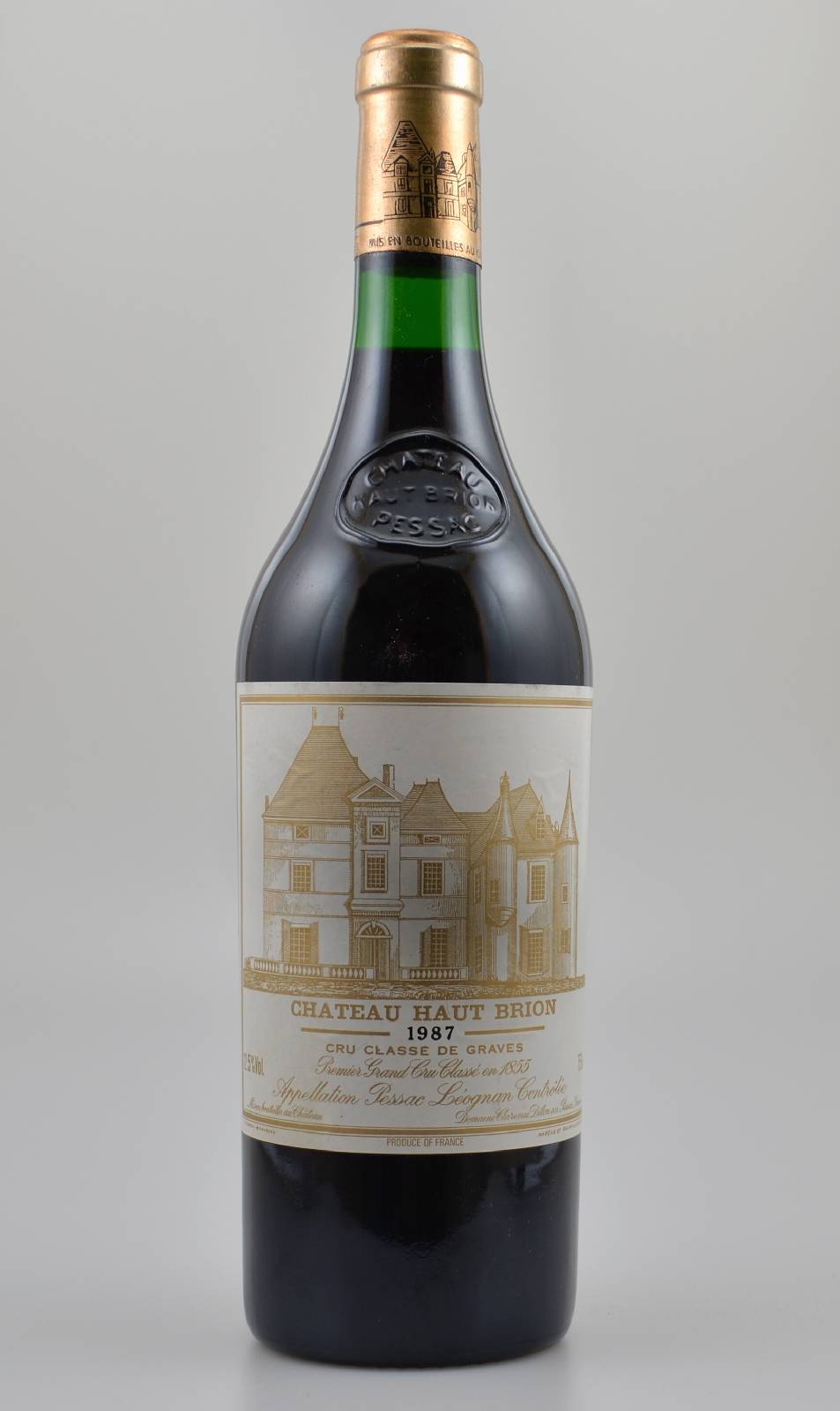 1 Flasche 1987 Chateau Haut Brion, ca. 75 cl, 12,5 % Vol., Abstand zwischen Kapsel und Wein: 2 cm, sehr guter Erhaltungszustand, unverkostet, ...