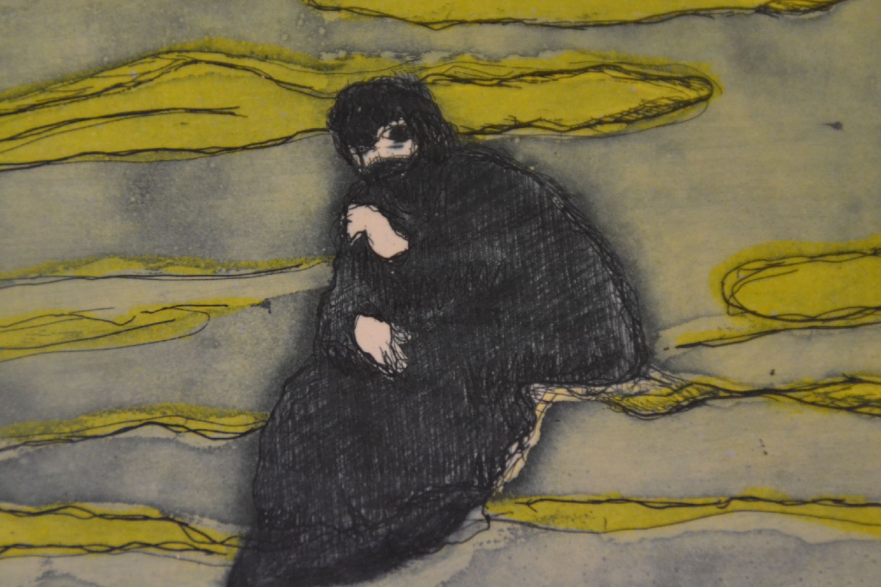 Detail b: Peter Doig, geb. 1959, Boathouse, Farbaquatintaradierung auf Velin, handsign., dat. 2004, Platte 20x15 cm, Blattgr. 53,5x38,5 cm
