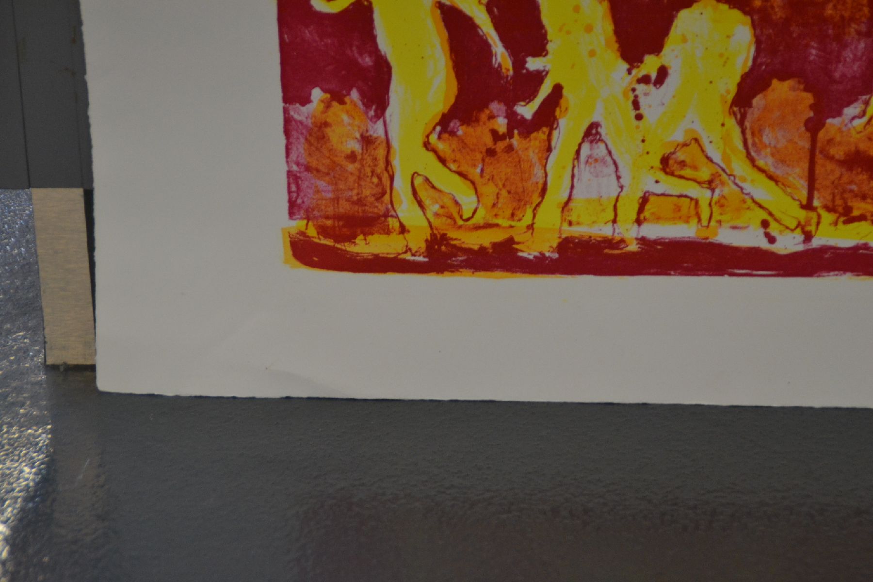 Detail b: Daniel Richter, geb. 1962, Lithografie, monogram., Blattgr. 42x29,5 cm