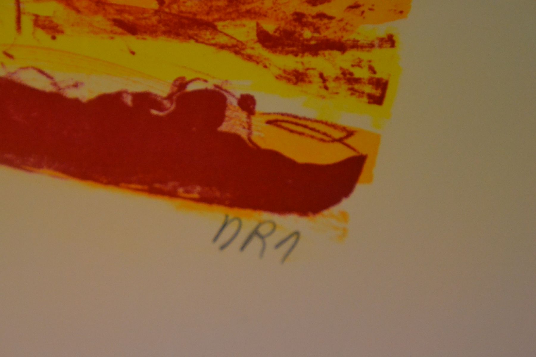 Detail e: Daniel Richter, geb. 1962, Lithografie, monogram., Blattgr. 42x29,5 cm