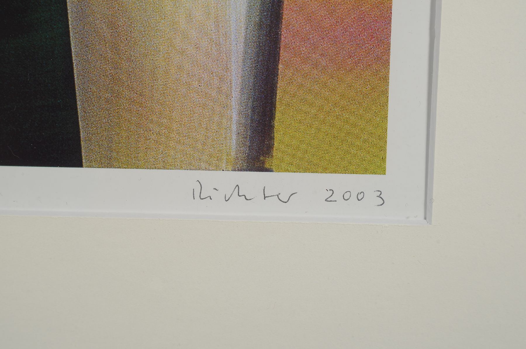 Detail b: Gerhard Richter, geb. 1932, Victoria I, Farboffset-Litho auf glattem Karton, drucksigniert, Hrsg. Achenbach Art Edition Düsseldorf, 2003, Blattgr. ...