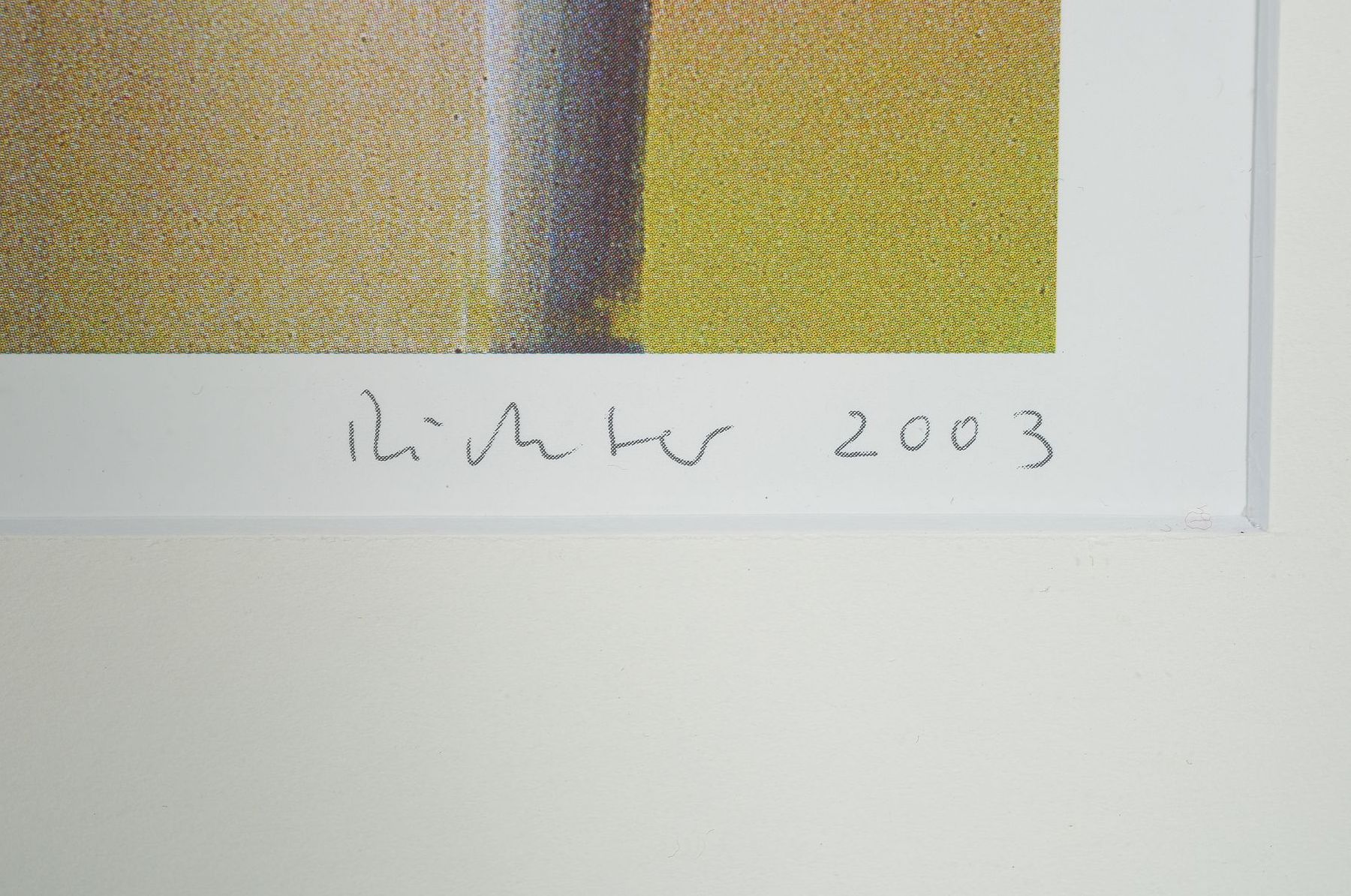 Detail a: Gerhard Richter, geb. 1932, Victoria II, Farboffset-Litho auf glattem Karton, drucksigniert, Hrsg. Achenbach Art Edition Düsseldorf, 2003, Blattgr. ...
