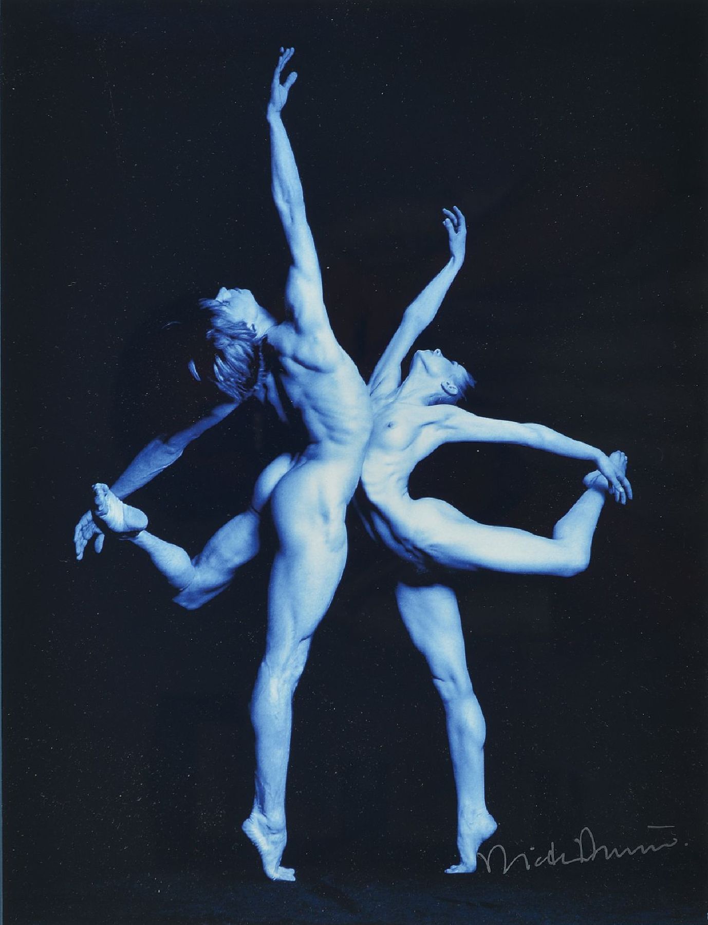 Dieter Blum, zeitgenössischer deutscher Fotograf, geb. 1936, Fotografie, handsigniert, Auflage 1500, verso numeriert, von Rahmung verdeckt, ca. 38.5 ...