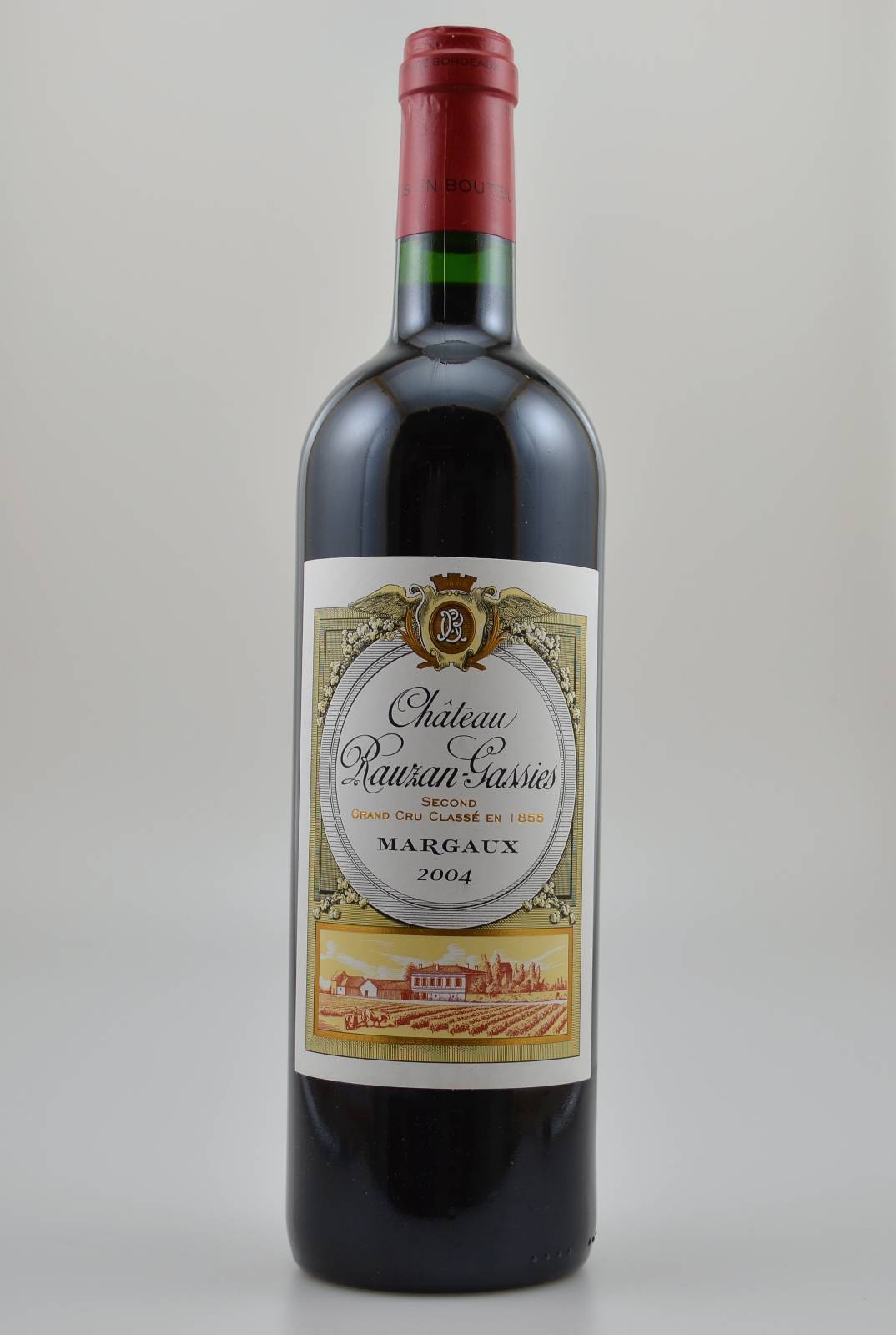 12 Flaschen 2004 Chateau Rauzan-Gassies, Margaux, je 75 cl, 12,5 % Vol., Füllstände: je into neck, hervorragende Erhaltungszustände, unverkostet, ...