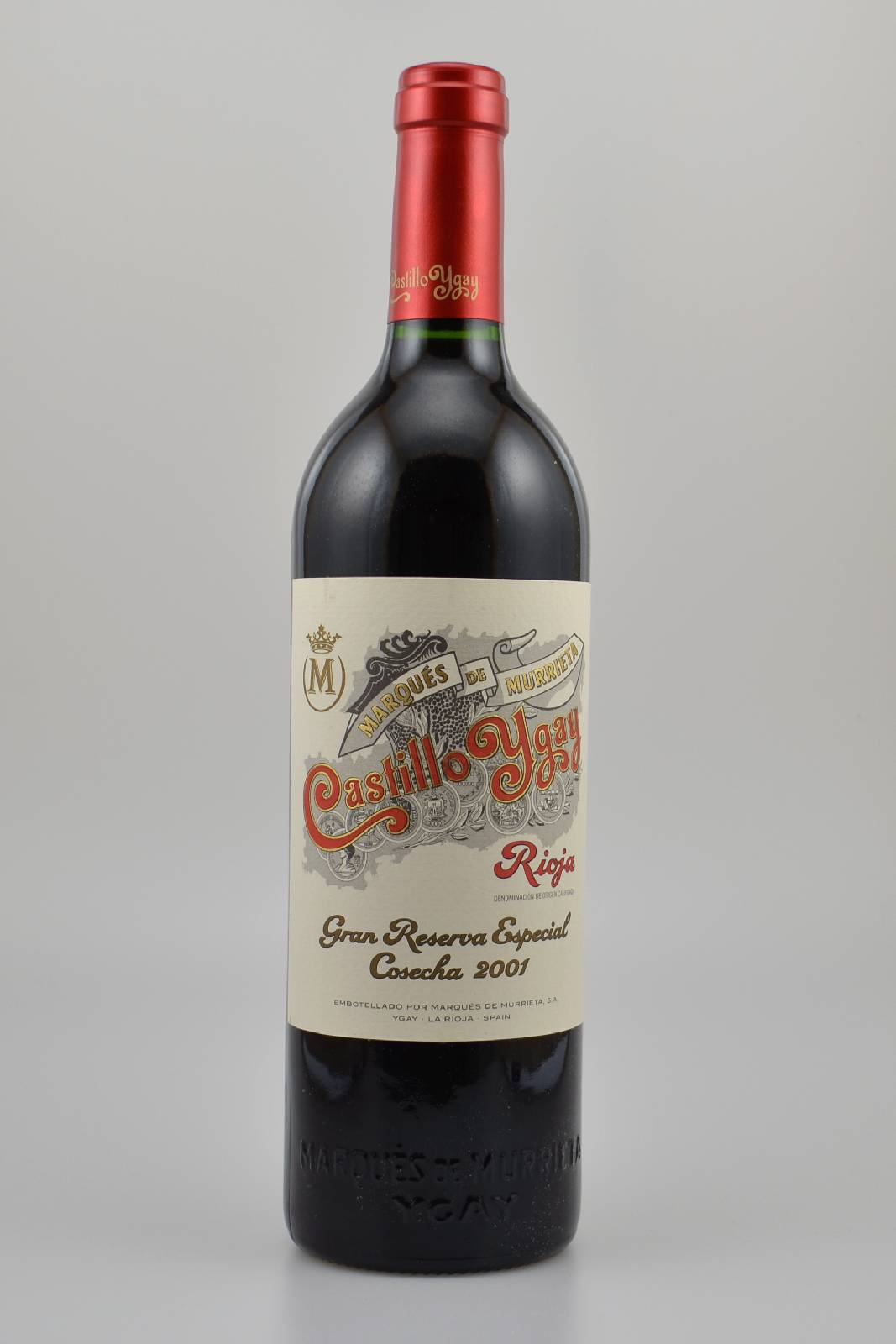 3 Flaschen 2001 Marques de Murrieta Castillo Ygay, Rioja, Gran Reserva Especial, je 75 cl, 14 % Vol., Füllstände: je into neck, hervorragende ...