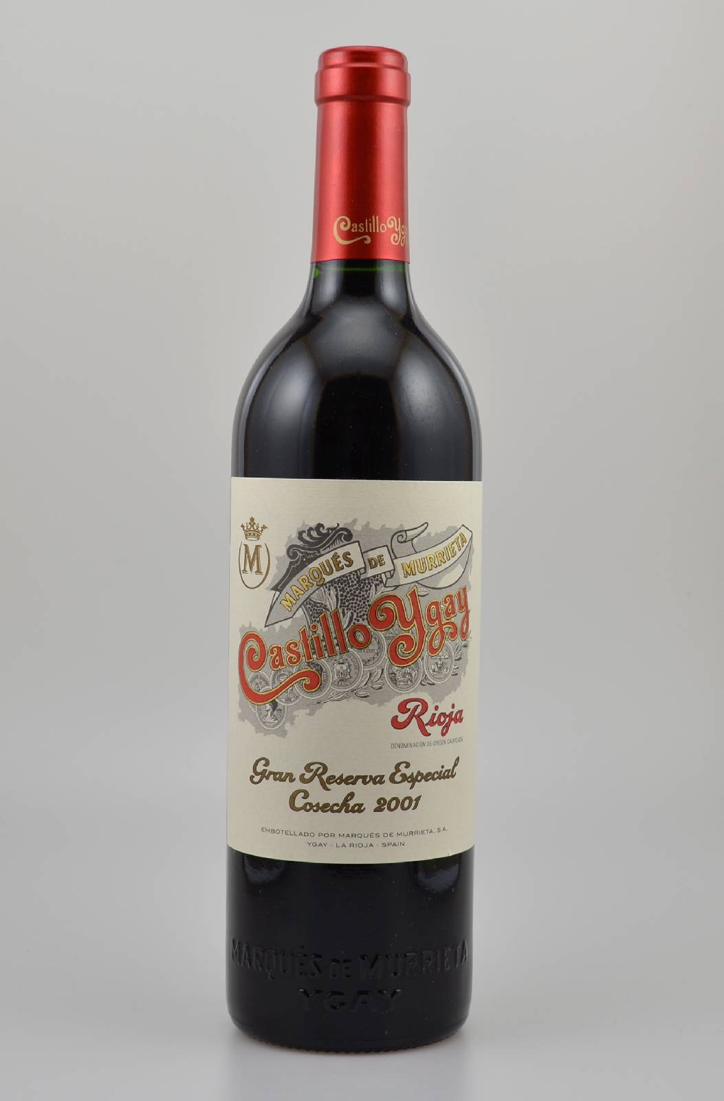 3 Flaschen 2001 Marques de Murrieta Castillo Ygay, Rioja, Gran Reserva Especial, je 75 cl, 14 % Vol., Füllstände: je into neck, hervorragende ...