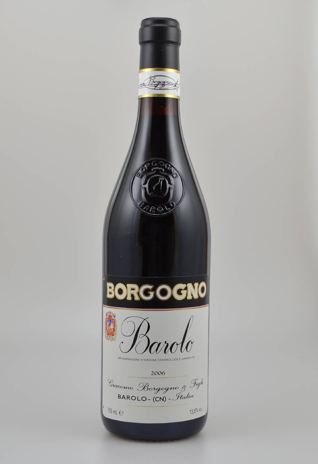 4 Flaschen 2006 Borgogno Barolo, je 75 cl, 13,5 % Vol., Abstand zwischen Kapsel und Wein: ca. 1-1,5 cm, orig. Banderole, sehr guter ...